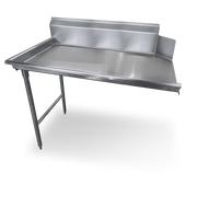 Steelworks 16 ga SS Clean Dishtable 72 Left - SWCDT-72L - 30x72x4375